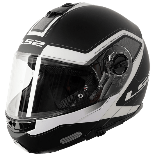 קסדת LS2 FF325 STROBE BLACK WHITE