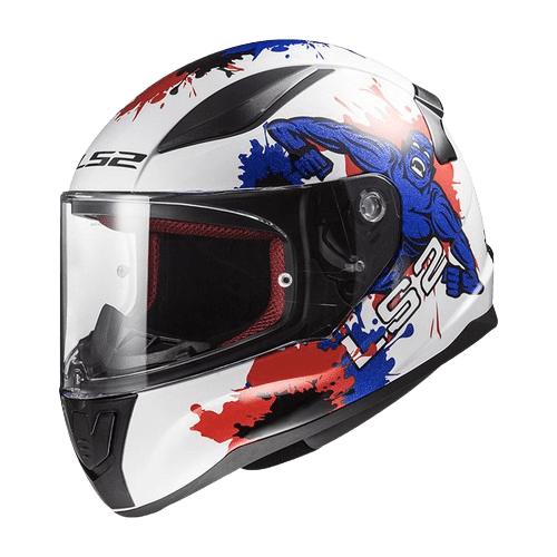 קסדת ילדים LS2 FF353 MINI MONSTER RED BLUE