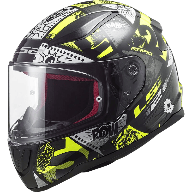 קסדת ילדים LS2 FF353 MINI VIGNETTE YELLOW