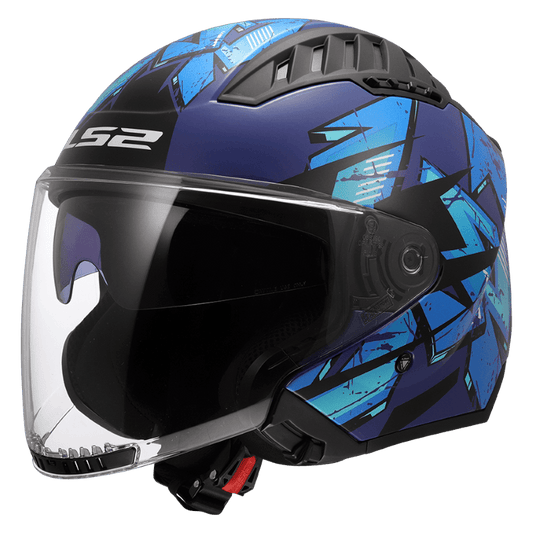 קסדת LS2 OF600 COPTER II KANJI BLUE