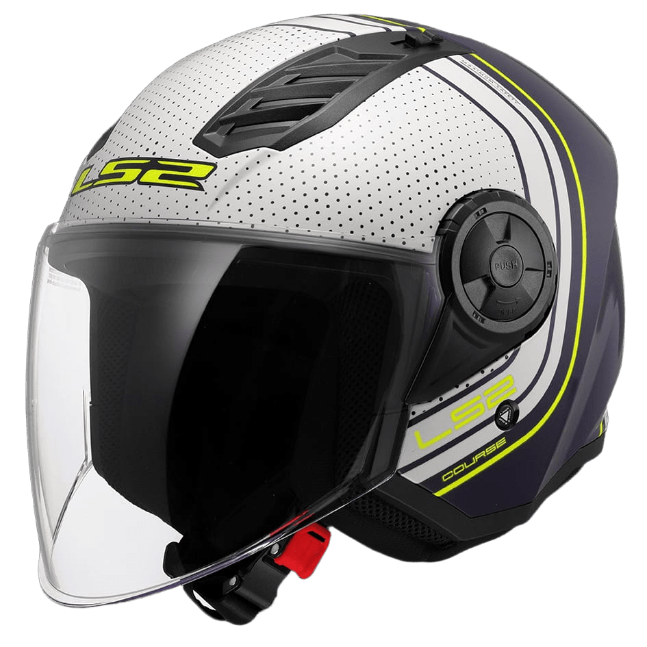 קסדת LS2 OF616 AIRFLOW II COURSE MATT BLUE WHITE
