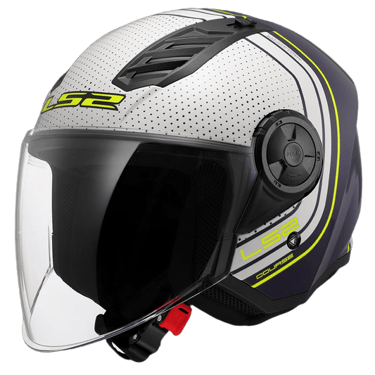 קסדת LS2 OF616 AIRFLOW II COURSE MATT BLUE WHITE
